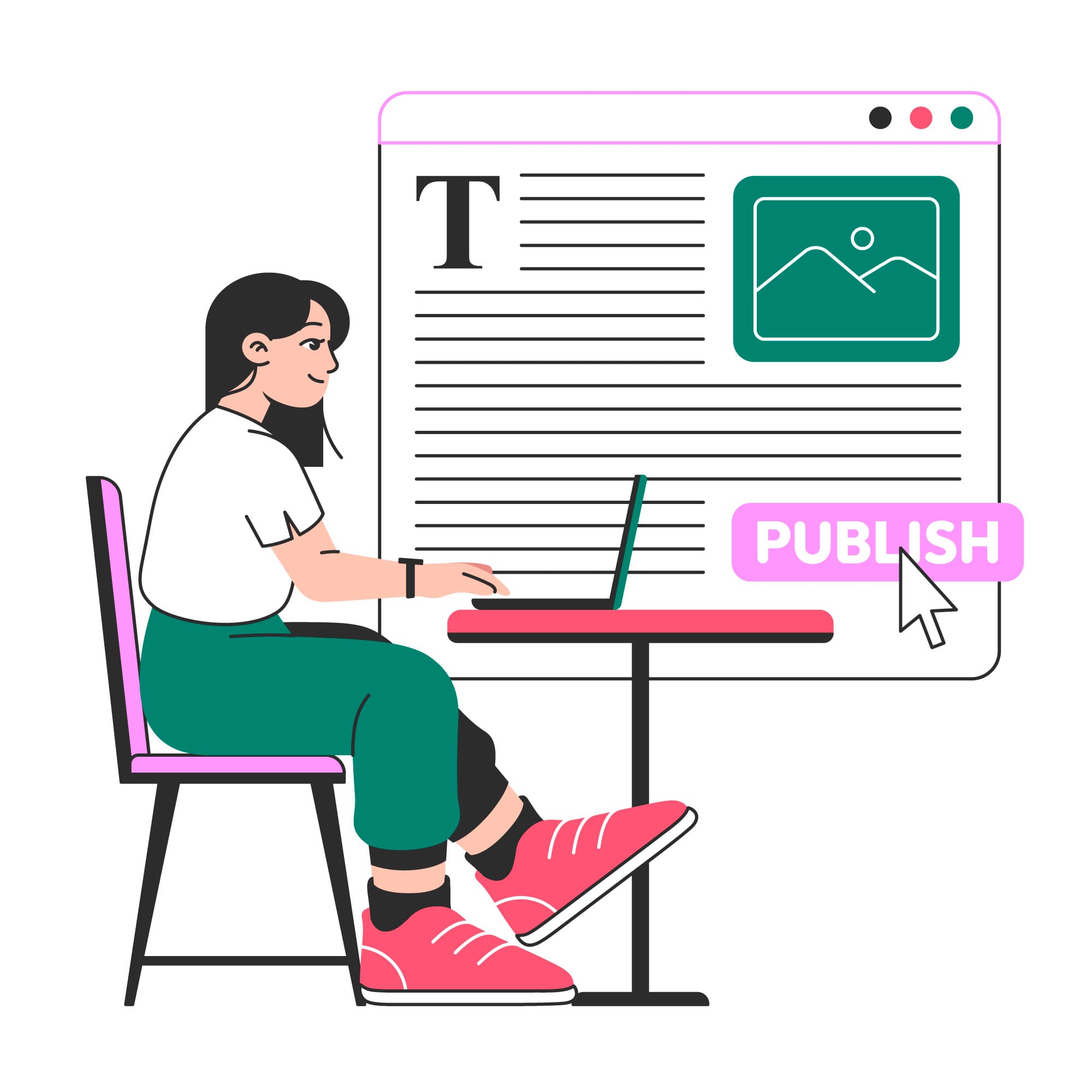 AI detector for blog posts Blog posts illustration
